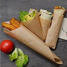 Deli Paper Sheets 12" X 12" 100PK, Eco Friendly Grease Proof Sandwich Wrapping Paper 5