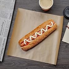 Deli Paper Sheets 12" X 12" 100PK, Eco Friendly Grease Proof Sandwich Wrapping Paper 7