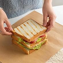 Deli Paper Sheets 12" X 12" 100PK, Eco Friendly Grease Proof Sandwich Wrapping Paper 6