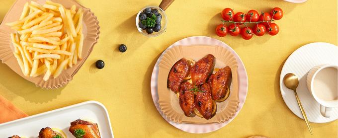 Air Fryer Paper Liners,125Pcs Parchment Paper, Air Fryer Disposable Paper Liner For Microwave, Air Fryer Liner 14