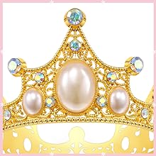 Gold Crown Cake Topper, 6 Pieces Happy Birthday Cake Toppers, Princess Crown Cake Decorations, Mini Crowns For Flower 2