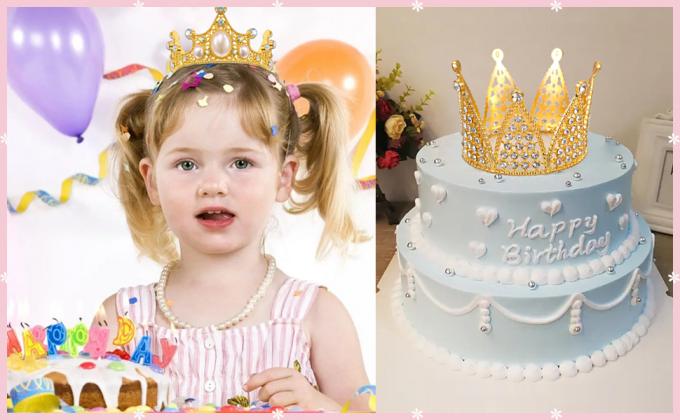 Gold Crown Cake Topper, 6 Pieces Happy Birthday Cake Toppers, Princess Crown Cake Decorations, Mini Crowns For Flower 5