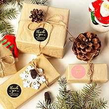 Thank You Rainbow Holo Stickers Thank You for Supporting My Small Business Self-Adhesive Sealing