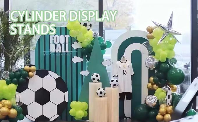 Cylinder Stands For Parties, Cylinder Tables Pedestal Stand For Parties White Round Cylinder For Display Cake Table 0