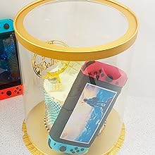 Tall Clear Cake Boxes With Ribbon - Gold Round Clear Cake Box For Birthday Cake | Wedding Cake Transparent Cake Box 1