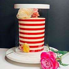 Tall Clear Cake Boxes With Ribbon - Gold Round Clear Cake Box For Birthday Cake | Wedding Cake Transparent Cake Box 4