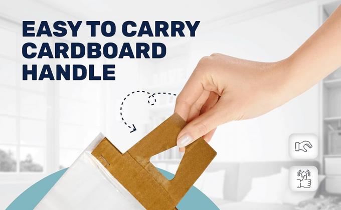 Door Hanger Bags 6 X 12 Inches - Clear Door Hanger Bags Protects Flyers, Brochures, Notices, Printed Materials 2