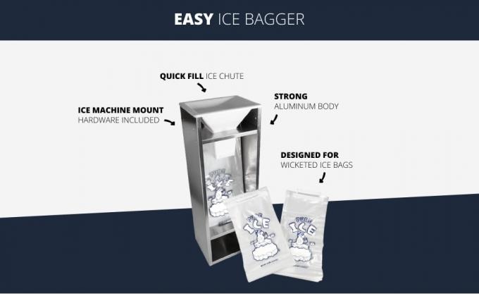 Ice Bags for Ice Machine, Heavy-Duty Reusable Ice Cube Bags, Portable Storage and Freezer Keeper 8