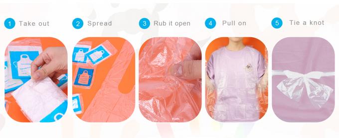 Wicketed Apron, Staples Apron, Box Pack Disposable Apron Restaurant Individual Pack Pocket Sanitary Protective Aprons 3