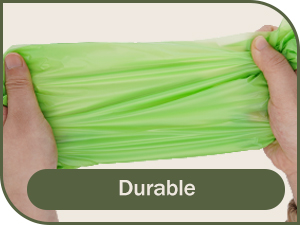 Compost Handle Trash Bags, 4-5 Gallon, Extra Thick 0.78 Mils, Wastebasket Liners Bags For Kitchen Bathroom Office 10