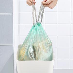 Drawstring Compostable Trash Bags, 250 Count Strong Bathroom Trash Bags Waste Basket Liners For Bathroom, Kitchen 1
