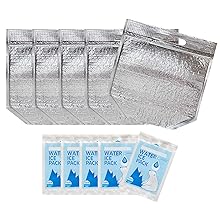 insulated Lunch Bag With Zip Lock & Handle, Reusable Cool & Thermal Bags, Cooler Pouch, Hot & Cold, Ideal For Sandwich 3