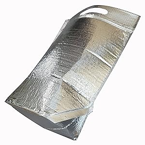 insulated Lunch Bag With Zip Lock & Handle, Reusable Cool & Thermal Bags, Cooler Pouch, Hot & Cold, Ideal For Sandwich 5