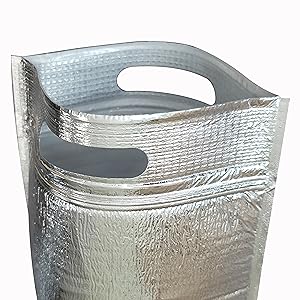 insulated Lunch Bag With Zip Lock & Handle, Reusable Cool & Thermal Bags, Cooler Pouch, Hot & Cold, Ideal For Sandwich 7