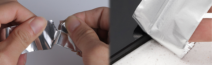 Aluminum Tapes (3.9Mils), 2'*65 Feet Foil Tape, Metal Insulation Tape, Heavy Duty Duct Tape With Adhesive Backing 6