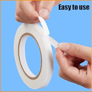 Double Sided Tape For Crafts, Double Sides Adhesive Tapes For Arts, Scrapbook Tapes For DIY Photos, Gift Wrap 4