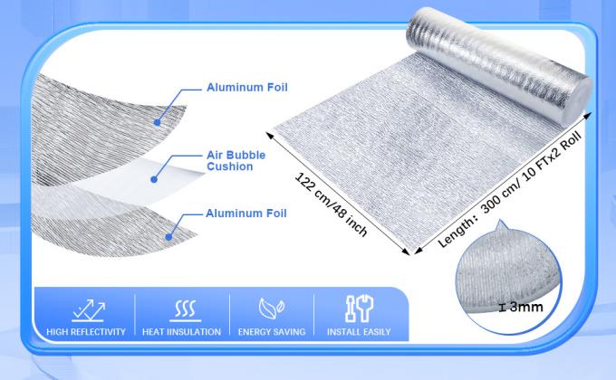 Reflective Insulation Roll Foam Core Radiant Barrier Garage Door Foam Insulation Panels Window Insulation 1