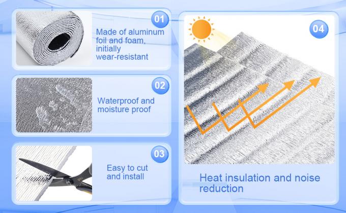 Reflective Insulation Roll Foam Core Radiant Barrier Garage Door Foam Insulation Panels Window Insulation 2