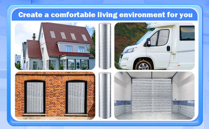 Reflective Insulation Roll Foam Core Radiant Barrier Garage Door Foam Insulation Panels Window Insulation 3