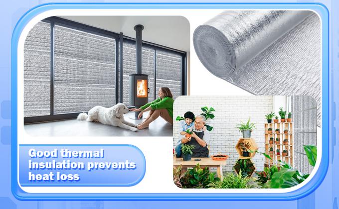 Reflective Insulation Roll Foam Core Radiant Barrier Garage Door Foam Insulation Panels Window Insulation 4