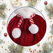 2 pcs velvet santa sacks