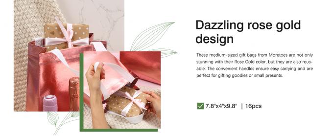 Colorful Gift Bags With Tissues – 9PCS Reusable Gift Bags Medium Size - Perfect As Goodie Bags, Birthday Gift Bag 0