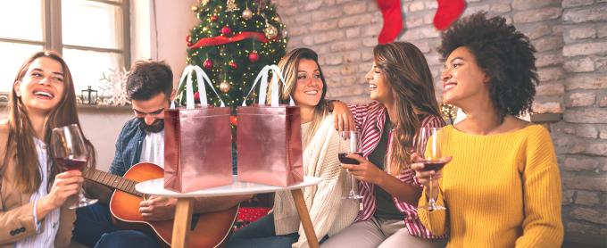 Colorful Gift Bags With Tissues – 9PCS Reusable Gift Bags Medium Size - Perfect As Goodie Bags, Birthday Gift Bag 3