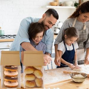 Paper Bread Bags For Homemade Bread Sourdough Bread Bags Bakery Bags With Window Cookie Bags For Packaging 4