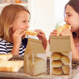 Paper Bread Bags For Homemade Bread Sourdough Bread Bags Bakery Bags With Window Cookie Bags For Packaging 7