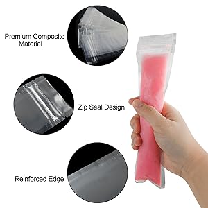 Disposable Ice Mold Bags Mold Bags Homemade Ice Lolly Bags Funnels Freeze Snacks Freezer Tubes For Healthy Snacks 0