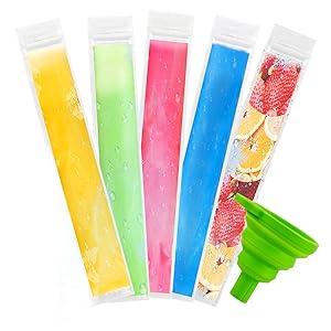 Disposable Ice Mold Bags Mold Bags Homemade Ice Lolly Bags Funnels Freeze Snacks Freezer Tubes For Healthy Snacks 5