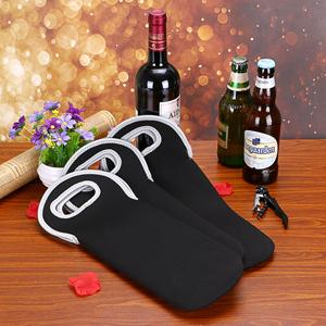 Neoprene Wine Carrier Tote Bag Portable Bottle Tote Holders Insulated Wine Cooler Bag Champagne/Water Bottle/Beer 3
