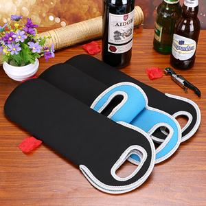 Neoprene Wine Carrier Tote Bag Portable Bottle Tote Holders Insulated Wine Cooler Bag Champagne/Water Bottle/Beer 5