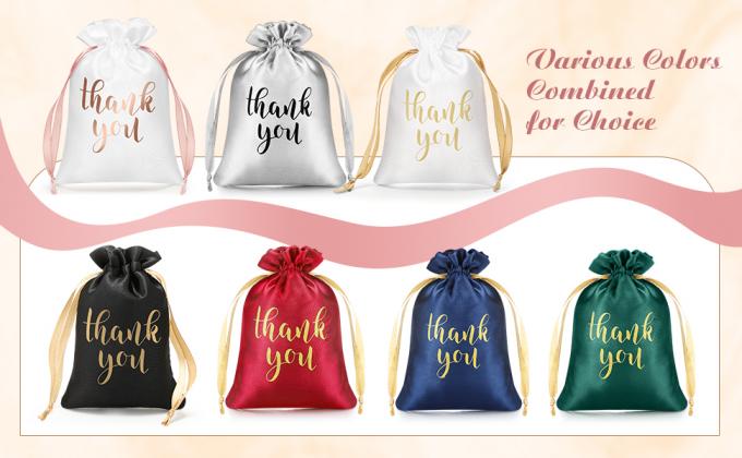 Satin Gift Bags With Drawstring Jewelry Candy Gifts Bags For Wedding Bridal Shower Gift Wrap Bags For Baby Shower 5