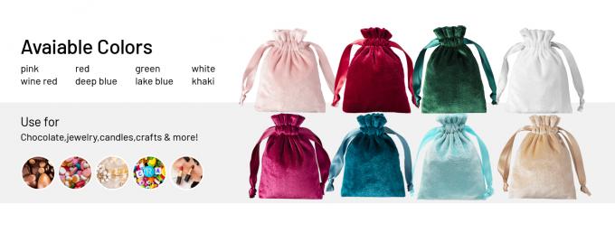 Velvet Drawstring Bags Pouches Candy Gift Bags For Christmas Party Wedding Favors Super Soft Jewelry Bags 5