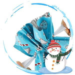 Package Holiday Drawstring Gift Bags With Tags, Christmas Foil Gift Wrapping Sacks Pouches For Xmas Presents Party 2