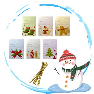 Package Holiday Drawstring Gift Bags With Tags, Christmas Foil Gift Wrapping Sacks Pouches For Xmas Presents Party 4