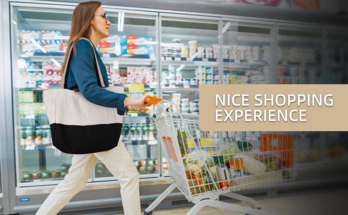 Reusable Grocery Bags Shopping Bags For Groceries Foldable Heavy Duty Canvas Tote Bag Washable Canvas Bag With Handles 4