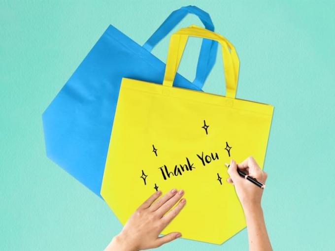 Reusable Grocery Shopping Bags - Non-Woven Tote Grocery Bags, Retail Bags, Party Favor Bags Gift Bags with Handles 2