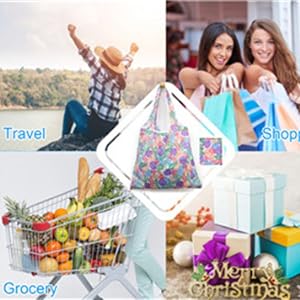 Zipper Carry Pouch Cute Shopper Bags XLarge Machine Washable Durable Compact Bags For Groceries 3