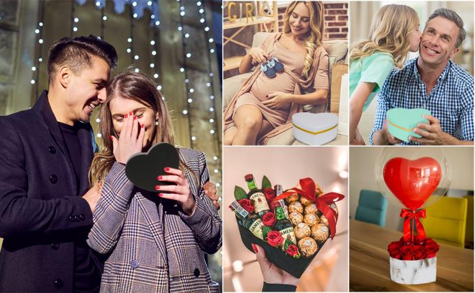 Heart Shaped Flower Boxes For Arrangements Set Of 4 Floral Gift Boxes For Bridesmaid, Proposal packaging boxes 5