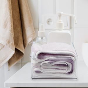 Stackable Refrigerator Organizer Bins, 6 Pack Clear Kitchen Organizer Container Bins With Handles 3