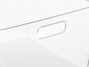 Clear Plastic Storage Bins – XL Pack Perfect For Kitchen,Fridge, Pantry Organization, Cabinet Organizers 3