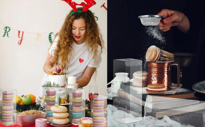 Clear Rectangle Cube PET Plastic Gift Favor Candy Chocolate Cookies Treat Boxes