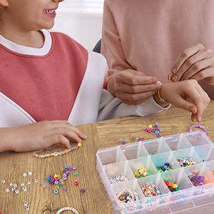 Girds Clear Plastic Organizer Box Storage For Washi Tape Tackle Box Jewelry Crafts Organizer, Container 7