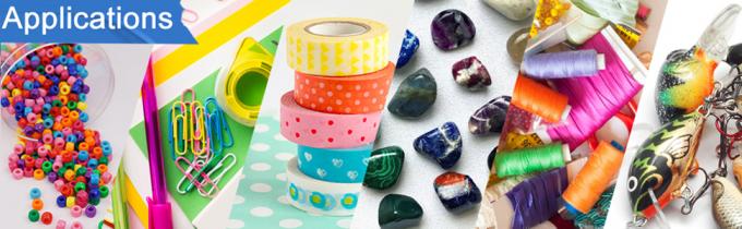 Girds Clear Plastic Organizer Box Storage For Washi Tape Tackle Box Jewelry Crafts Organizer, Container 9