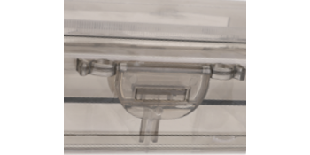 Double Deck Pencils Box Clear Plastic Stationery Box Removable Ruler Dividing Spacers Multi-Grid Home Utility Box 1