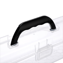 Long Plastic Pencil Box Portable Clear Home Utility Boxes With Handle Stationery Storage Organizer Painting Tool 6