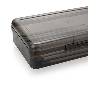 Multipurpose Utility Storage Box- Large Capacity Clear Plastic Storage Box For Pencils Stackable Pencil Box 3