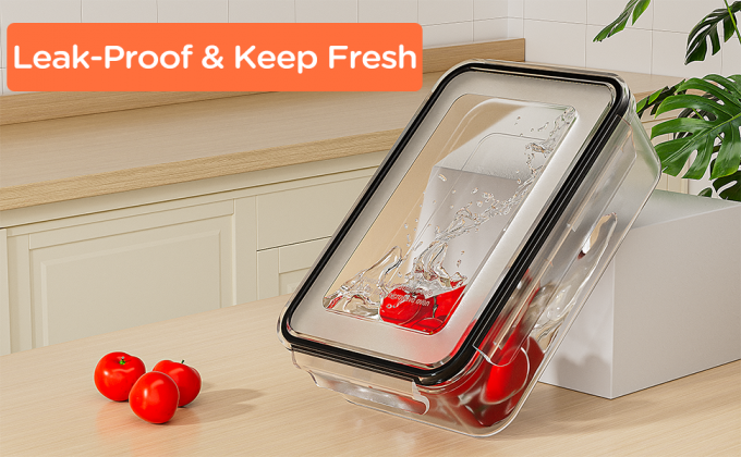 Food Storage Containers With Lids Airtight Freezer Containers Leakproof Plastic Meal Prep Containers 1